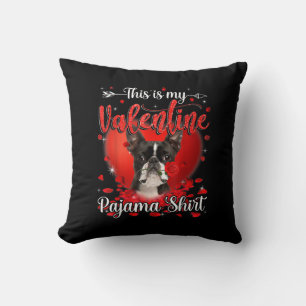 Cojín Decorativo Este Es Mi Terrier De Boston Camisas De San Valent