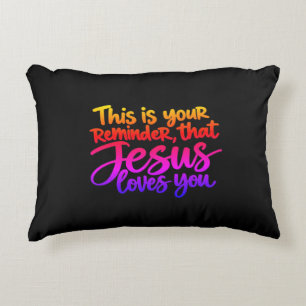 Cojín Decorativo Este es tu recordatorio de que Jesús te ama