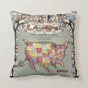 Cojín Decorativo ESTE PORCINEOGRAPH, c1876