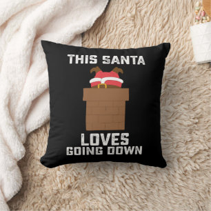 Cojín Decorativo Este Santa Ama Bajar Navidades Divertidas