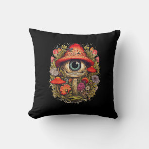 Cojín Decorativo Estética Cottagecore Hongo Diseño Goblincore
