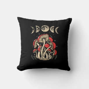 Cojín Decorativo Estética de Cottagecore Hongos Academia Goblincore