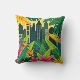 Cojín Decorativo Estética de la jungla urbana