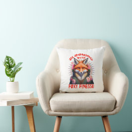 Cojín Decorativo Estética de la moda de Fox en auge