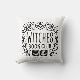 Cojín Decorativo Estética de los amantes de los libros club bruja a