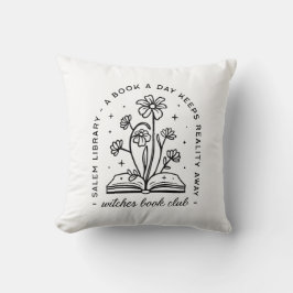 Cojín Decorativo Estética del club de los amantes del libro bruja a