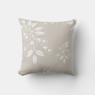 Cojín Decorativo Estética del patrón floral de la Moda Boho