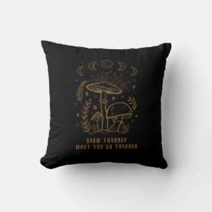 Cojín Decorativo Estética Goblincore Academia Cottagecore Hongo