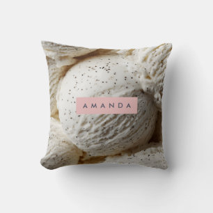 Cojín Decorativo Estética personalizada de crema de hielo de vainil