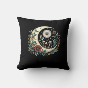 Cojín Decorativo Estético Goblincore Cottagecore Hongo Minimalista