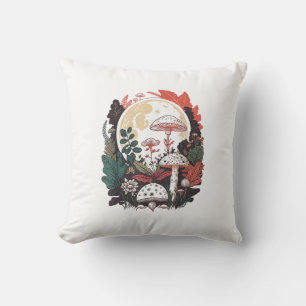 Cojín Decorativo Estético Goblincore Y Gent Hongo Cottagecore
