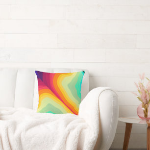 Cojín Decorativo Estilista moderno agrietado y colorido