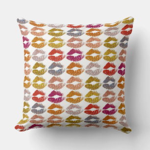 Cojín Decorativo Estilizados Labios Coloridos #26