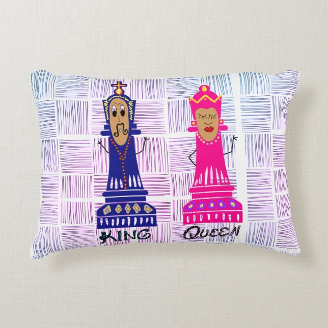 Cojín Decorativo estilo ajedrez (Anverso)