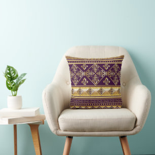 Cojín Decorativo Estilo antiguo vintage - patrón ininterrumpido 2