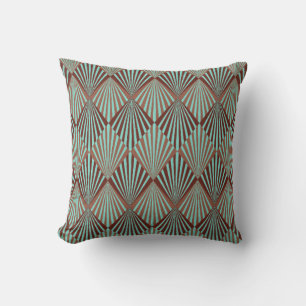 Cojín Decorativo Estilo Art Deco textura de patrón sin fisuras