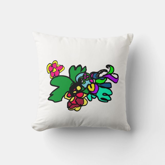 Cojín Decorativo Estilo colibrí  (Anverso)