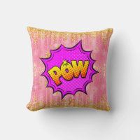 Estilo de comedia Pop Art Retro Amarillo Pink POW