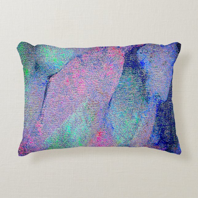 Cojín Decorativo Estilo de cuero arrugado con pintura desgastada, a (Anverso)