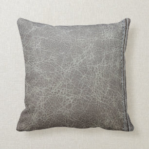 Cojín Decorativo Estilo de cuero gris