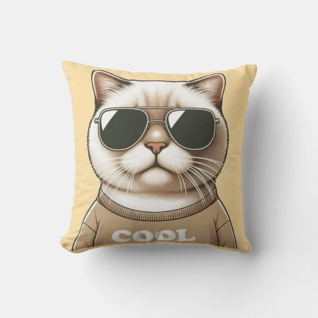 Cojín Decorativo Estilo de gato (Anverso)