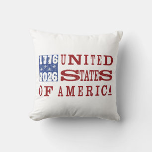 Cojín Decorativo Estilo de imprenta USA 250