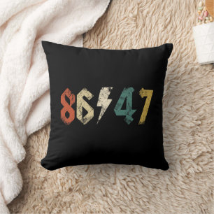 Cojín Decorativo Estilo de rock 80 retro anti Trump