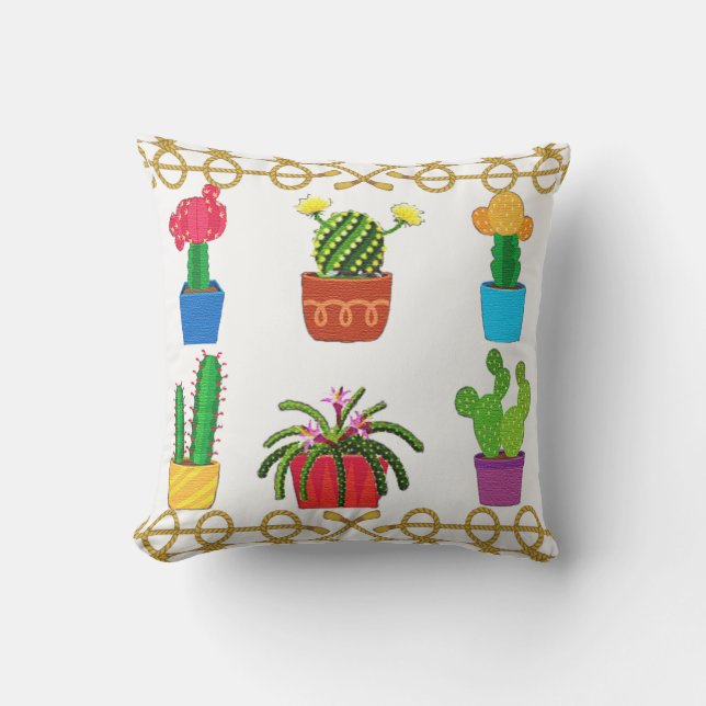 Cojín Decorativo Estilo de verano simple (Anverso)