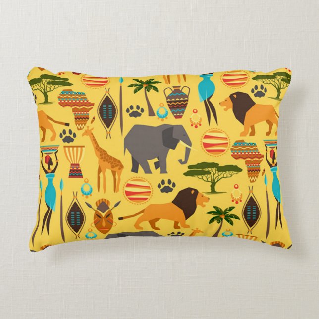 Cojín Decorativo Estilo de vida africano (Anverso)