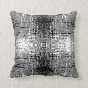 Cojín Decorativo Estilo del Grunge, extracto gris