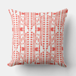 Cojín Decorativo Estilo étnico de los descensos rojos