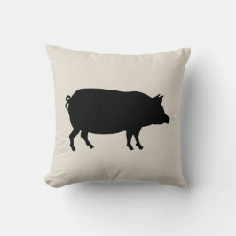 Cojín decorativo estilo granja de cerdos