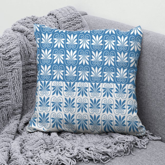 Cojín Decorativo Estilo griego azul y blanco (Subido por el creador)