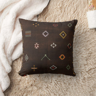 Cojín decorativo estilo marroquí kilim bohemio mar