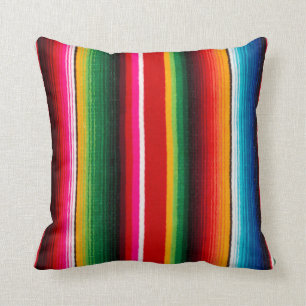 Cojín Decorativo estilo mexicano colorido