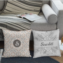 Estilo místico monograma boho personalizado