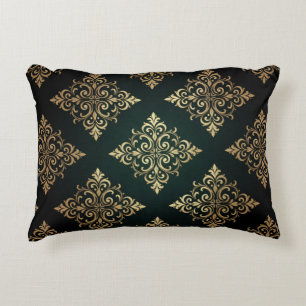 Cojín Decorativo ✨ Estilo moderno de lujo geométrico dorado naval ✨