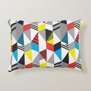 Cojín Decorativo Estilo Retro Bauhaus: Resumen sin Marea