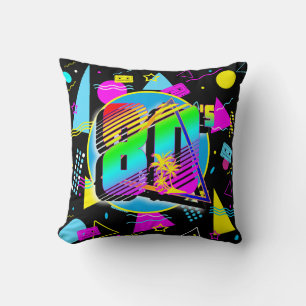COJÍN DECORATIVO ESTILO RETRO VINTAGE DE LOS 80