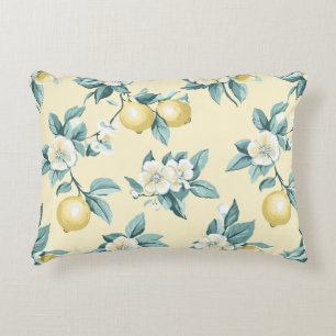 Cojín Decorativo Estilo Shabby Chic Limón Serie Floral Diseño #10