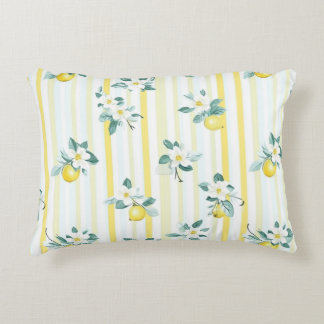 Cojín Decorativo Estilo Shabby Chic Limón Serie Floral Diseño #12