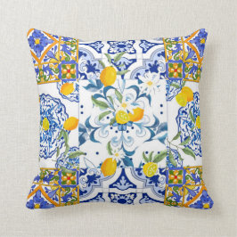 Cojín Decorativo  Estilo siciliano, arte de verano Cushion