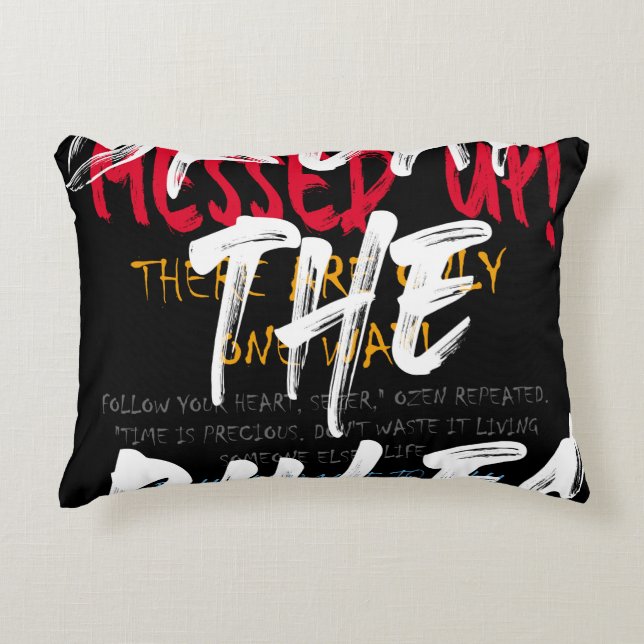 Cojín Decorativo Estilo urbano Romper las reglas imprimir el lema w (Anverso)