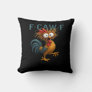 Cojín Decorativo Estilo Vintage Esencial de Pollo F-Caw-F