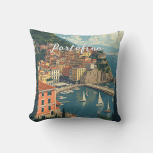 Cojín Decorativo Estilo Vintage Portofino Genova Italia