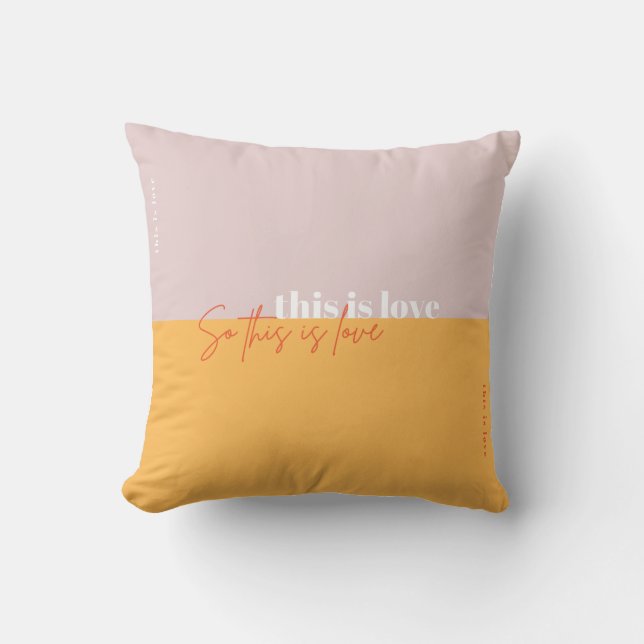 Cojín Decorativo esto es amor - esto es amor (Anverso)