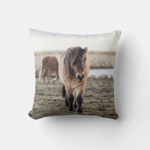 COJÍN DECORATIVO ESTOS CABALLOS SON MUY DULCES E INQUISITIVOS