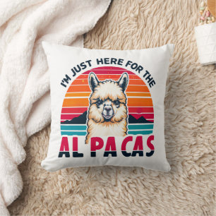 Cojín Decorativo Estoy aquí para los aficionados a la Alpaca divert