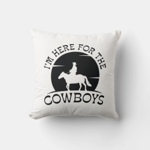 Cojín Decorativo Estoy aquí por los vaqueros