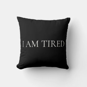 Cojín Decorativo Estoy Cansado – Frase Suave y Emocional